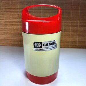 Vintage Camel Thermos • Glass Vacuum Filler • Hong Kong